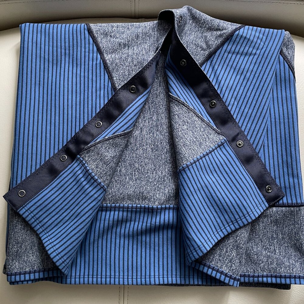 LULULEMON, Rulu Scarf vinyasa heathered blue, New